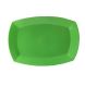 Bandeja plastica apta para microondas verde