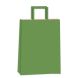 Bolsa de papel verde cardamomo 14x8x20 cm.