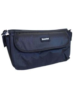 Cartuchera rosenthal negra con solapa