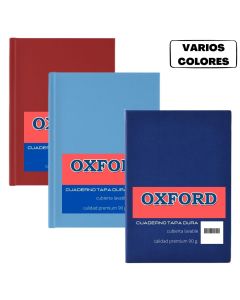 Cuaderno Oxford Forrado Rayado 98 hojas 'VARIOS COLORES'