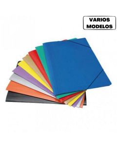 Carpeta 3 Solapas+Elastico Oficio Color Plastificado