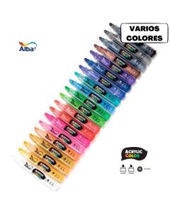 Marcador Alba Acrylic color 4 mm. 'Varios colores'