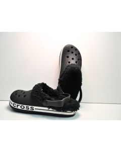 Pantuflas Sueco con Cross negro chico (Talle 35-40)