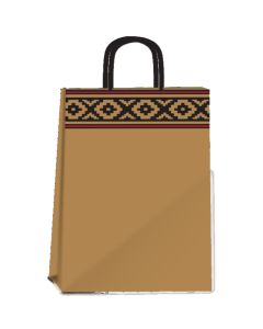 Bolsa de Papel Fantasia Kraft Guarda Pampa 30x41