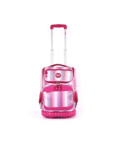 Mochila Con Carro 18' Rosa Craquelado