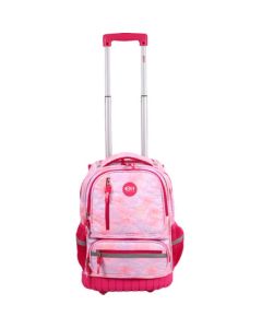Mochila Con Carro 18' Rosa Corazones