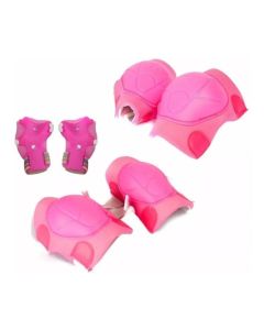 Set Proteccion Coderas, Rodilleras y Muñequeras Rosa