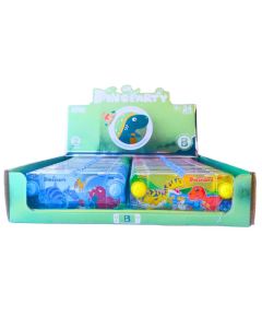 Juego de agua dinosaurio huellas dos boton