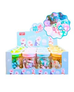 Gomas huellitas en frasco