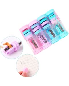 Sacapuntas con goma Pastel en tubo