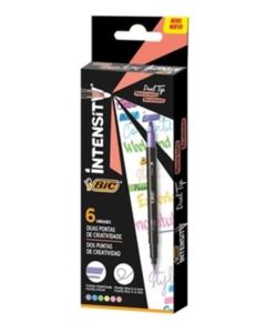 Resaltadores intensity doble punta x6 unidades