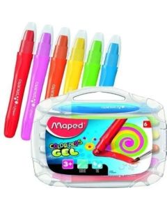 Crayones gel acuarelables x6 unidades