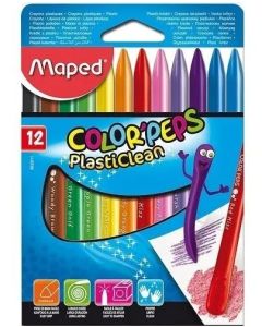 Crayones color plasticlean x12 unidades