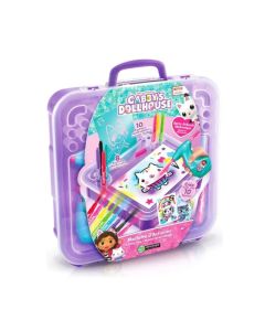 Gabby Dollhouse Maletin Kit De Actividades Fibras y stenciles