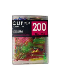 Caja Clips Colores Plasticos x200