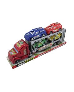 Camion Mosquito 30cm Friccion Con 4 Autos