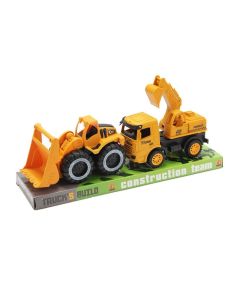 Set De Vehiculos De Construción X 2 Uni Fricción Burbuja (79240)
