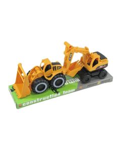 Set De Vehiculos De Construción X 2 Uni Fricción Burbuja (179242)