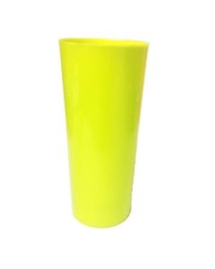 Vaso plastico trago largo amarillo