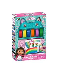 Gabbys Dollhouse Set De Arte Pinta Un Arcoíris Con Acuarelas