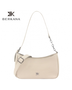 Cartera Berkana Cuerina Beige