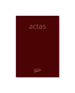 Libro de actas oficio 33cm x 22cm 300 pag.