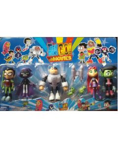 Muñecos Teen Titans go x5