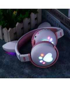 Auriculares Inalambricos Orejas de Gato Led
