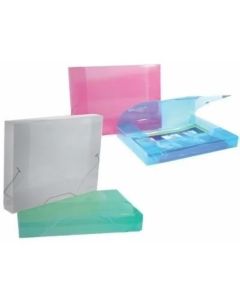 Caja Archivo plastica Oficio transparente color