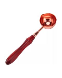 Cuchara P/ Lacre C/ Mango De Madera