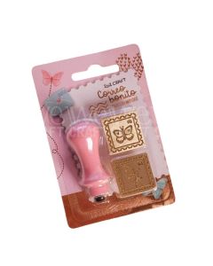 Kit Sello Para Lacre Mango De Madera + Bronce X2 Correo