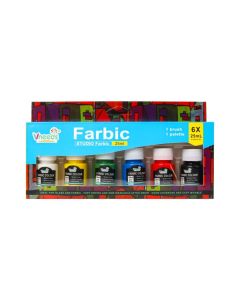 Pintura para vidrio en frasco x6 unidades