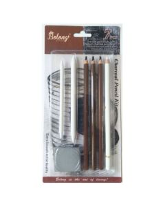 Set Carboncillo con Goma para Dibujar