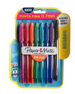 Boligrafo Inkjoy 0,7 x8 unidades