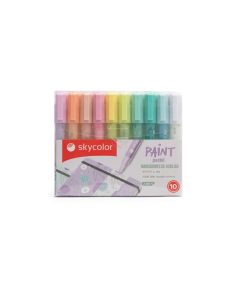 Marcadores acrilicos x10 Pastel