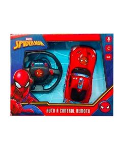 Auto radio control Spiderman con volante