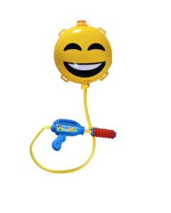 Pistola de Agua aprox. 25 cm con mochilita emoji
