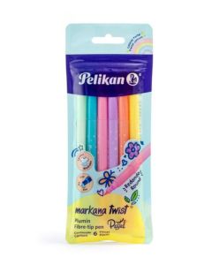 Marcadores Markana Twist Pastel x6 unidades