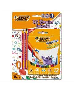 Lapices de colores triangulares gigantes x12 unidades