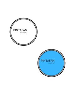 Maquillaje Acuarelable x1 Celeste y Blanco