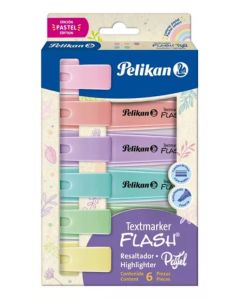 Resaltadores Textmaker Flash Pastel x6 Unidades
