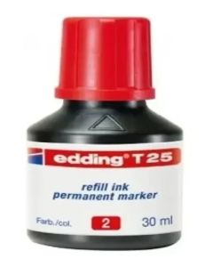 Tinta permanente para marcadores T25 rojo