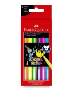 Marcadores Fiesta Neón x6 unidades