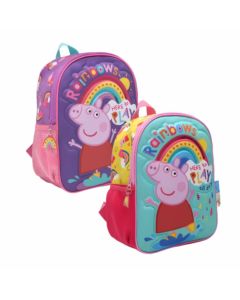 Mochila Espalda 12' Pepa Pig Arco Iris