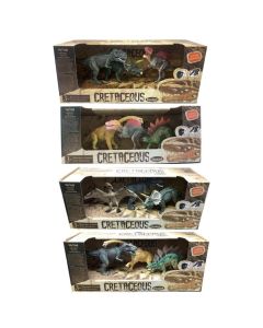 Set X3 Dinosaurios Cretaceous Partes Moviles