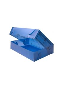 Caja Archivo plastica p/ armar Azul 9cm