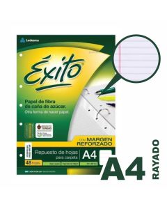 Repuesto A4 48 hojas rayadas