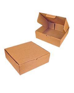 Caja kraft para delivery 18x5.5x18 cm.