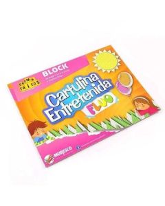 Block Cartulina Entretenida Flúo
