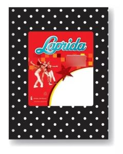 Cuaderno Tapa Dura Rayado Forrado Negro lunares blancos  x50h